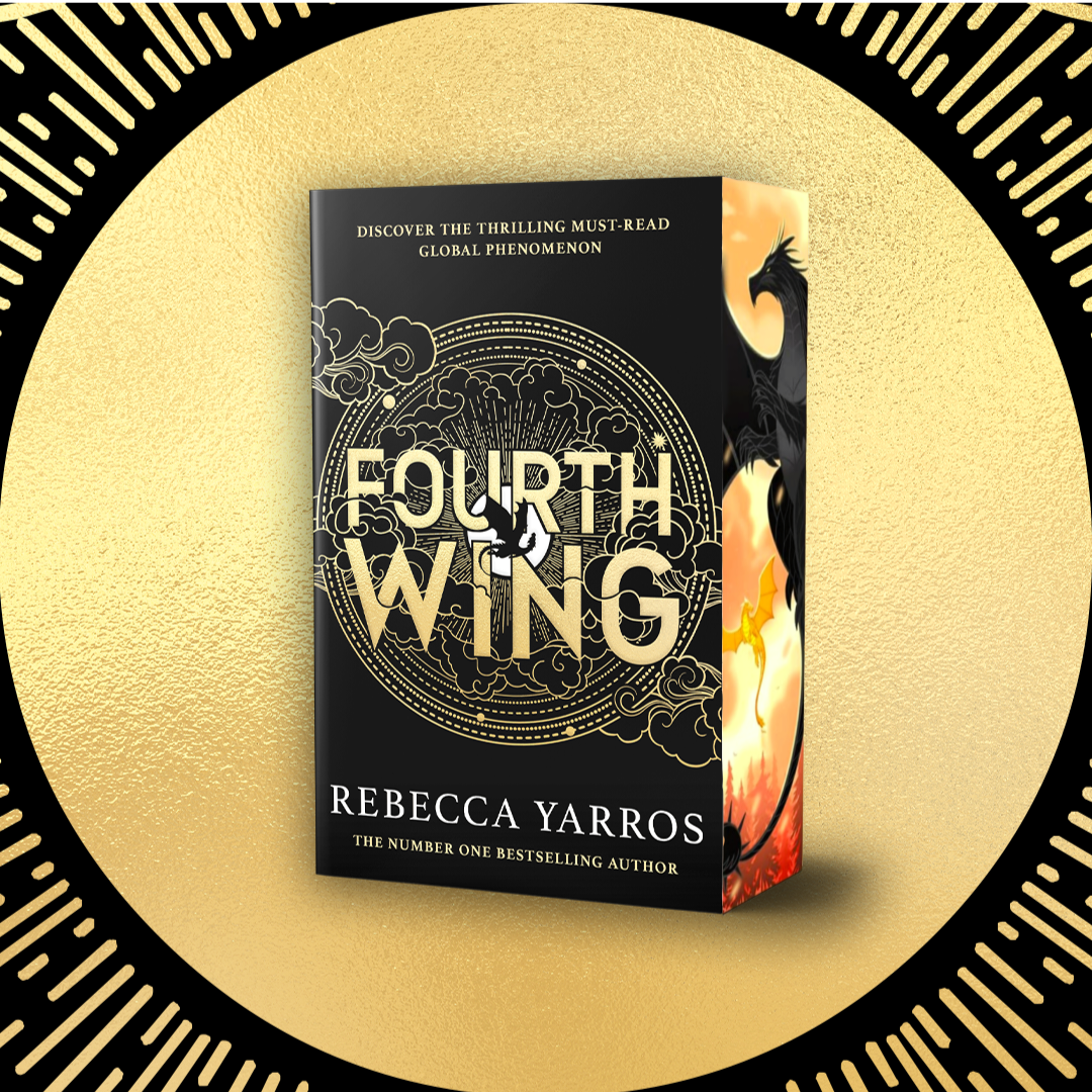 Fourth Wing by Rebecca Yarros with Painted Edges Exclusive to Book Bank