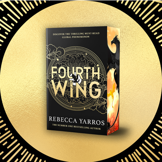 Fourth Wing by Rebecca Yarros with Painted Edges Exclusive to Book Bank