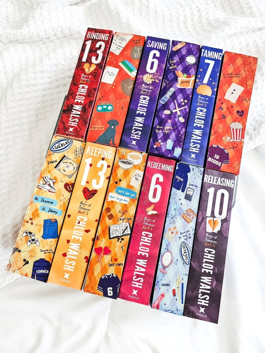 Boys of Tommen Complete Collection with Sprayed Edges | Binding 13, Keeping 13, Saving 6, Redeeming 6, Taming 7, Releasing 10