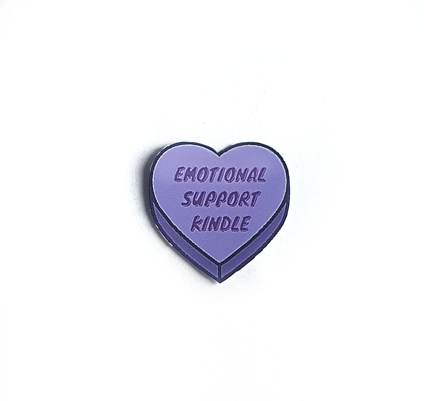 Emotional Support Kindle | Candy Heart Bookish Sticker