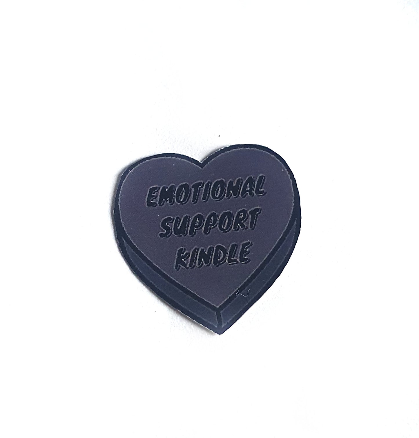 Emotional Support Kindle | Candy Heart Bookish Sticker