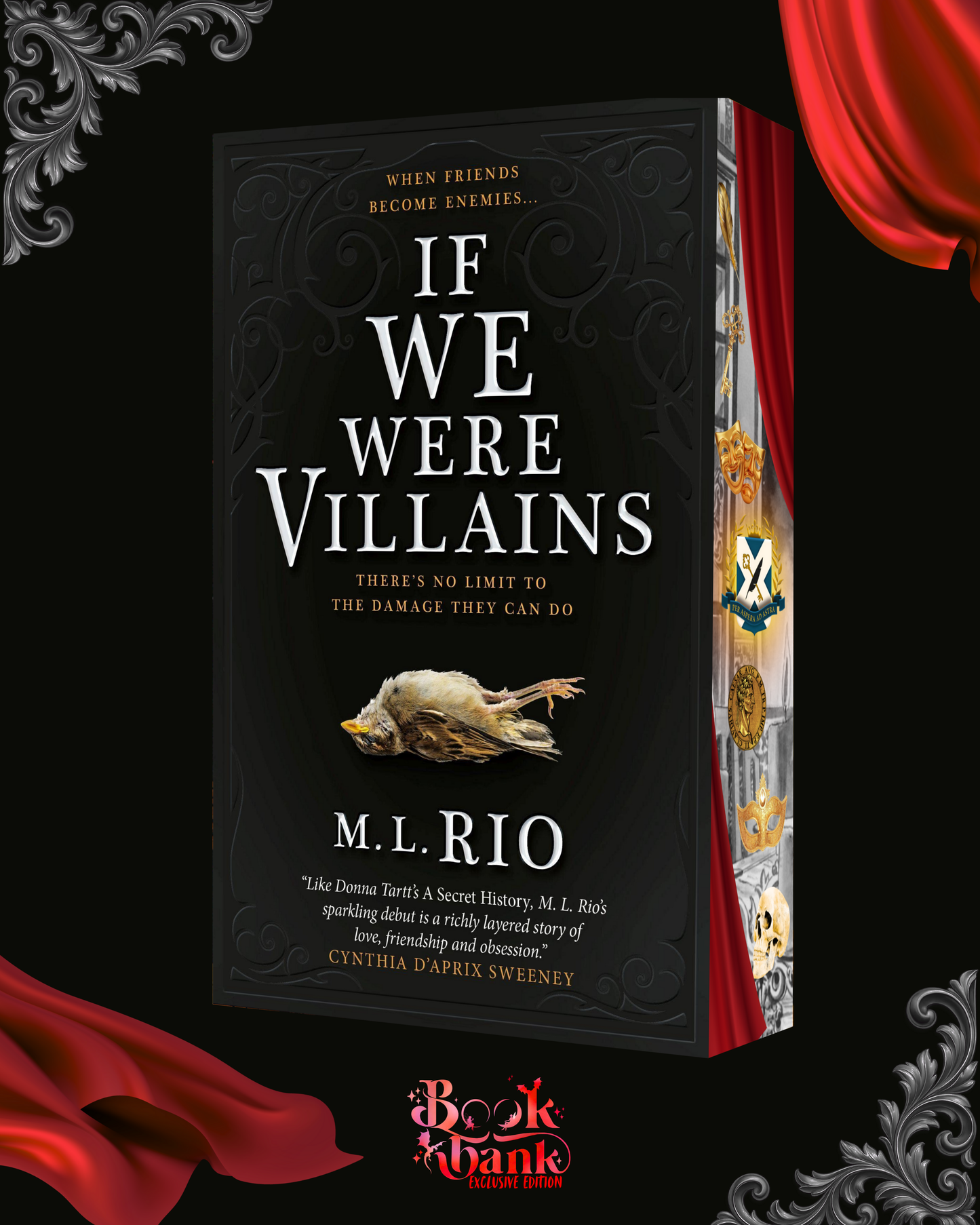 If We Were Villains by M.L Rio Book Bank Exclusive Edition with Sprayed Edges