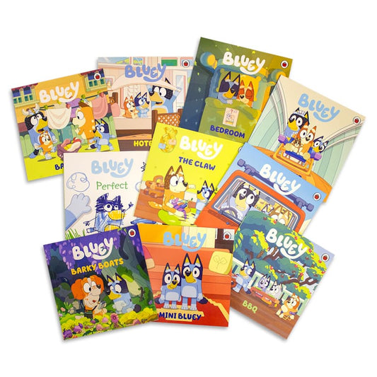 Bluey Awesome Box of Books | 10 Book Set + Gifts