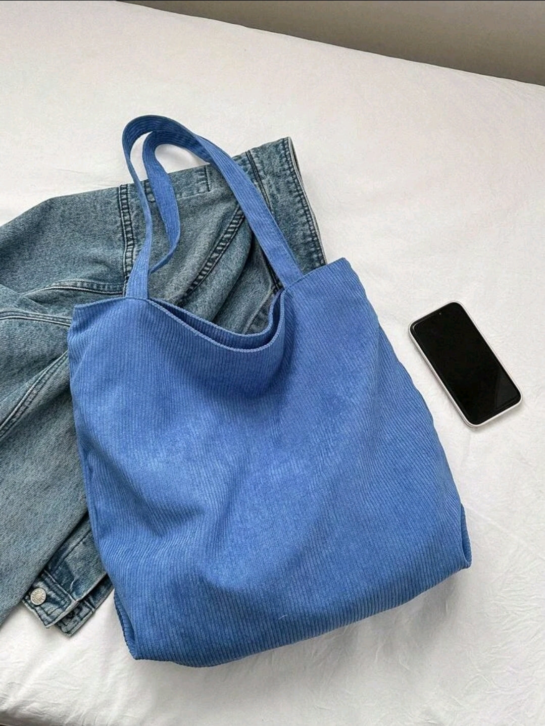 Ribbed Tote Bag