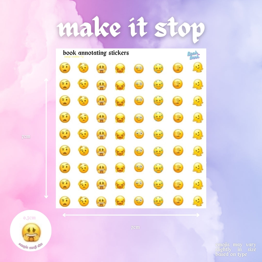 Mini Emoji Sticker Sheets | Combos