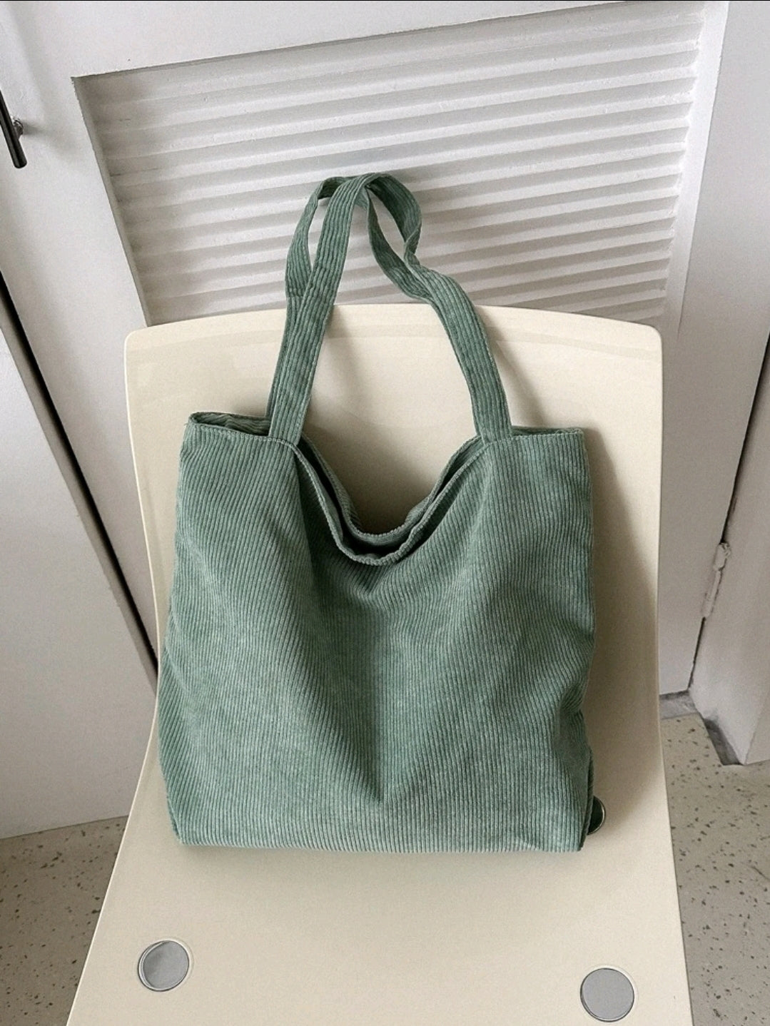 Ribbed Tote Bag