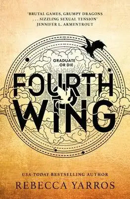 Fourth Wing by Rebecca Yarros | Sprayed Stencilled Edges